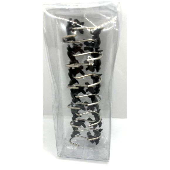 Black Deer Shower Curtain Hooks - Set Of 12 - Picture 5 of 6